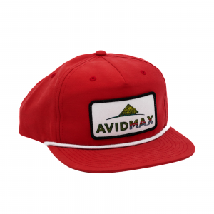 AvidMax Rainbow Trout Snapback Hat Red