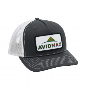 AvidMax Rainbow Trout Trucker Hat Charcoal/White