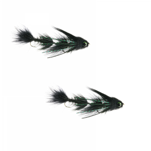 Image of Umpqua Double Gonga Black Size 4 2 Pack