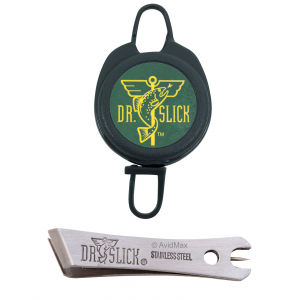 Image of Dr. Slick Green "D" Clip-On-Reel with Satin Offset Nippers Combo