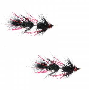 Umpqua Circus Peanut Black/Blood Size 4 2 Pack