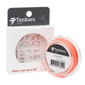 Tenkara USA 4.5 Orange Fluorocarbon Level Line 20 Meters