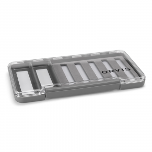 Orvis Slim Waterproof Box Large 2 Magnetic Compartments Plus Foam