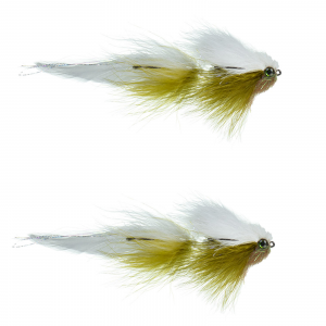 MFC Galloup's Bangtail Olive/Yellow #1/0 2 pack