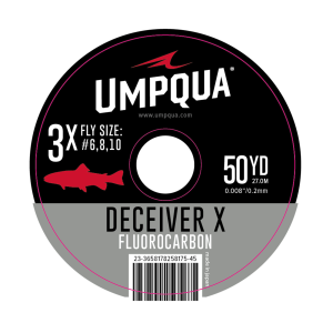 Umpqua Deceiver X Fluorocarbon Tippet 3X 50YDS