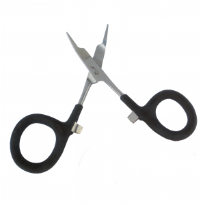 Rising Bobs Tactical Fly Fishing Scissor and Straight Clamp Pliers 4" Black