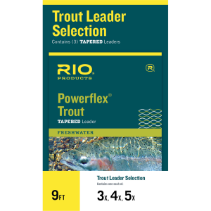 RIO Powerflex Trout Selection Leaders 3 Pack 3X/4X/5X