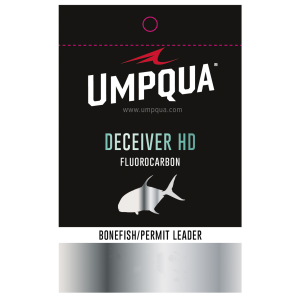 Umpqua Deceiver HD Bone Permit Fluorocarbon Leader 20 lb 12 ft