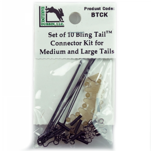 Image of Hareline Set of 10 Bling Tail Connector Kit for Medium and Large Tails