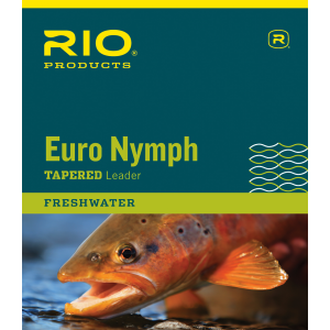 Image of RIO 2-Tone European Nymph Trout Fly Line Leader w/ Tippet Ring