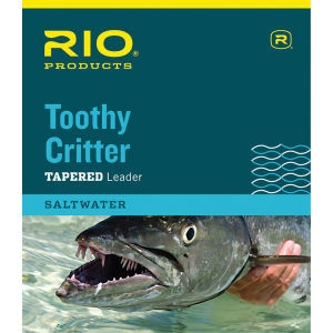 Image of RIO Toothy Critter II 7.5' Tapered Leader Wire w Snap Link 30lb/45lb