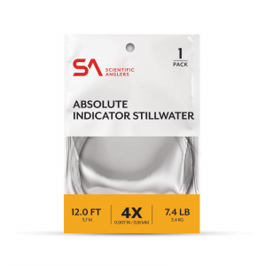 Scientific Anglers Absolute Indicator/Stillwater 12ft Leader 4x