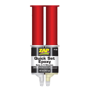 Image of Zap Z-Poxy 5 Minute Epoxy Quick Shot Syringe 1/2 oz. Carded Fly Tying Adhesive