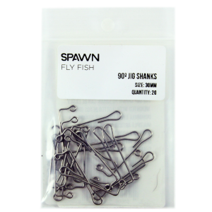 Spawn 90 Degree Jig Shanks 20 pack 30mm