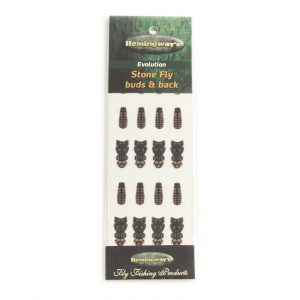 Hemingway's Stone Fly Wings Buds & Back XL Dark/Black