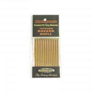 Hemingway's Tapered Buzzer Quill Tan Gold