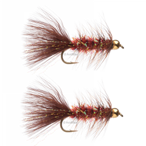 Image of Umpqua Gold Crystal Bugger Copper/Brown 6 - 2 Pack