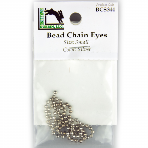 Image of Hareline Bead Chain Eyes Small Silver
