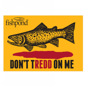 Fishpond Don't Tredd Sticker 6"