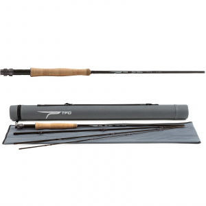 Image of Temple Fork Outfitters Blue Ribbon 4 Piece Fly Rod with Rod Tube 2 wt 7 ft 6 in