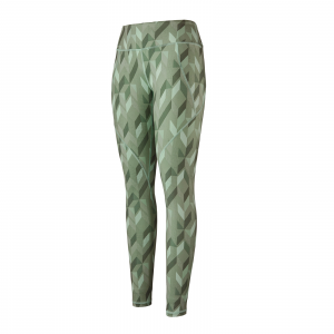 Image of Patagonia Women's Centered Tights Fast Quilt: Gypsum Green Small