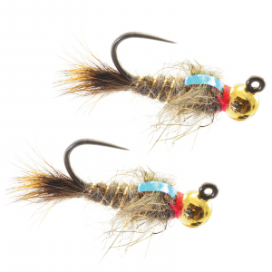 Image of Umpqua Jigged Hare's Ear Tungsten Gold Bead 16 - 2 Pack