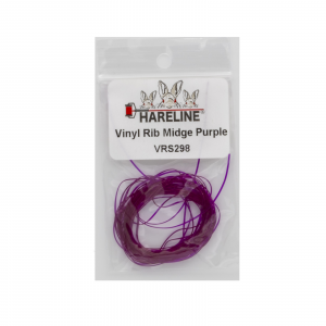 Image of Hareline Vinyl Rib Midge Purple