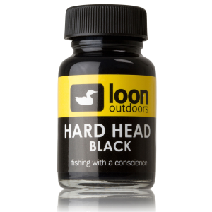 Image of Loon Outdoors Hard Head Fly Finish Black Fishing Tying Cement Odorless