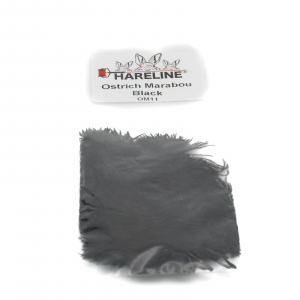 Image of Hareline Ostrich Marabou #11 Black