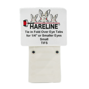 Hareline Tie in Fold Over Eye Tabs 1/4'' (6.35mm)