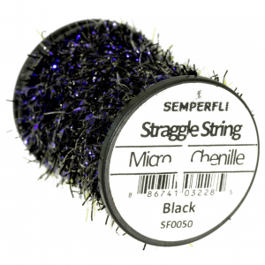 Semperfli Straggle String Micro Chenille  Black
