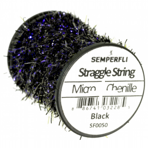 Image of Semperfli Straggle String Micro Chenille Black