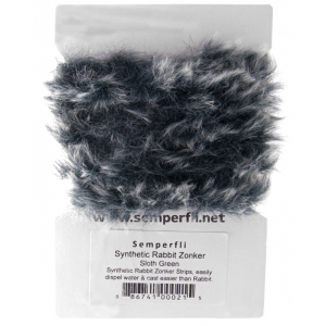 Image of Semperfli Synthetic Rabbit Zonker 'Wabbit' Sloth Green