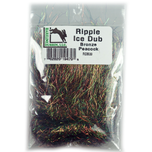 Image of Hareline Ripple Ice Dub Bronze Peacock