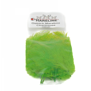 Image of Hareline Ostrich Marabou #127 Chartreuse