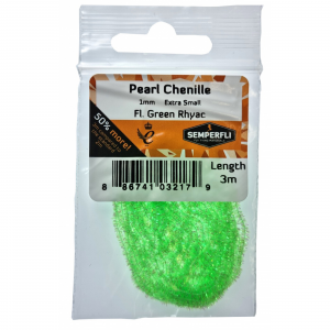 Image of Semperfli Pearl Chenille Fluoro 1mm X Small Green Rhyac