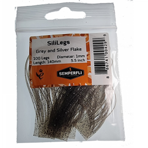 Image of Semperfli SiliLegs Flake Grey and Silver