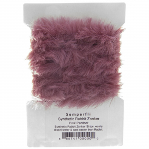 Image of Semperfli Synthetic Rabbit Zonker 'Wabbit' Pink Panther