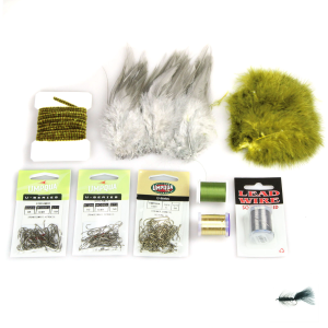AvidMax Wooly Bugger Fly Tying Pattern Materials Kit Standard