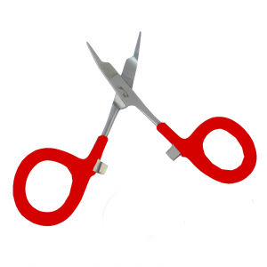 Image of Rising Bobs Tactical Fly Fishing Scissor and Straight Clamp Pliers 4" Red