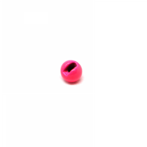 Image of Fulling Mill Slotted Tungsten Beads 3/32" (2.4mm) Fluorescent Pink