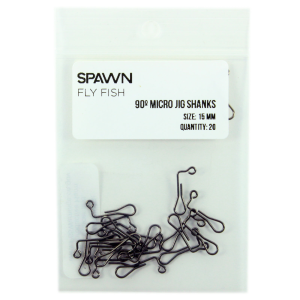 Spawn 90 Degree MIRCO Jig Shanks 20 pack 15 mm