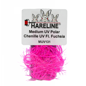 Image of Hareline UV Polar Chenille #11 UV Black Micro