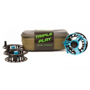 Image of Cheeky Launch Triple Play 325 Fly Reel 2-4 wt Green/Black