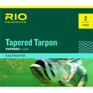 Tapered Tarpon Fc Shock Leader 12 ft- 2Pk 20/60 Lb