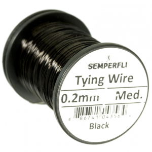 Image of Semperfli Tying Wire 0.2mm Black