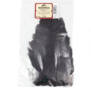 Image of Wapsi Soft Hen Hackle Saddle Patches Black