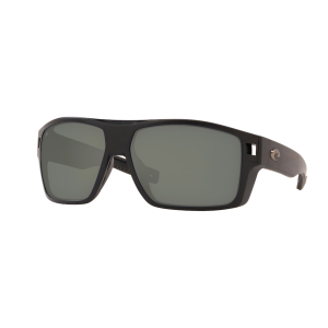Image of Costa Diego Sunglasses Matte Black Gray Silver Mirror 580 Glass