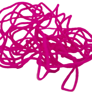 Image of Semperfli Fluoro Suede Chenille 1.5 mm Medium Pink