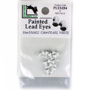 Image of Hareline Painted Lead Dumbbell Eyes Small Pearl